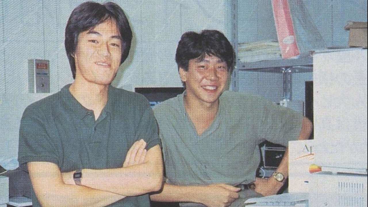 Hironobu Sakaguchi and Hiromichi Tanaka en 1984