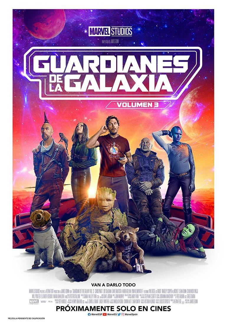 Cartel de Guardianes de la Galaxia Volumen 3